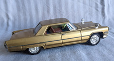 VTG 1960s JAPAN FRICTION TOY BANDAI CADILLAC COUPE GOLD METALLIC EXCELLENT