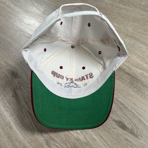 Vintage 1996 Colorado Avalanche Hat Snapback NHL Hockey White Cap - Picture 3 of 10