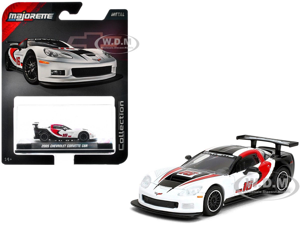 2005 CHEVROLET CORVETTE C6R #16 WHITE 1/64 DIECAST MODEL BY