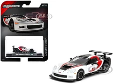 2005 CHEVROLET CORVETTE C6R #16 WHITE 1/64 DIECAST MODEL BY MAJORETTE 8505001012