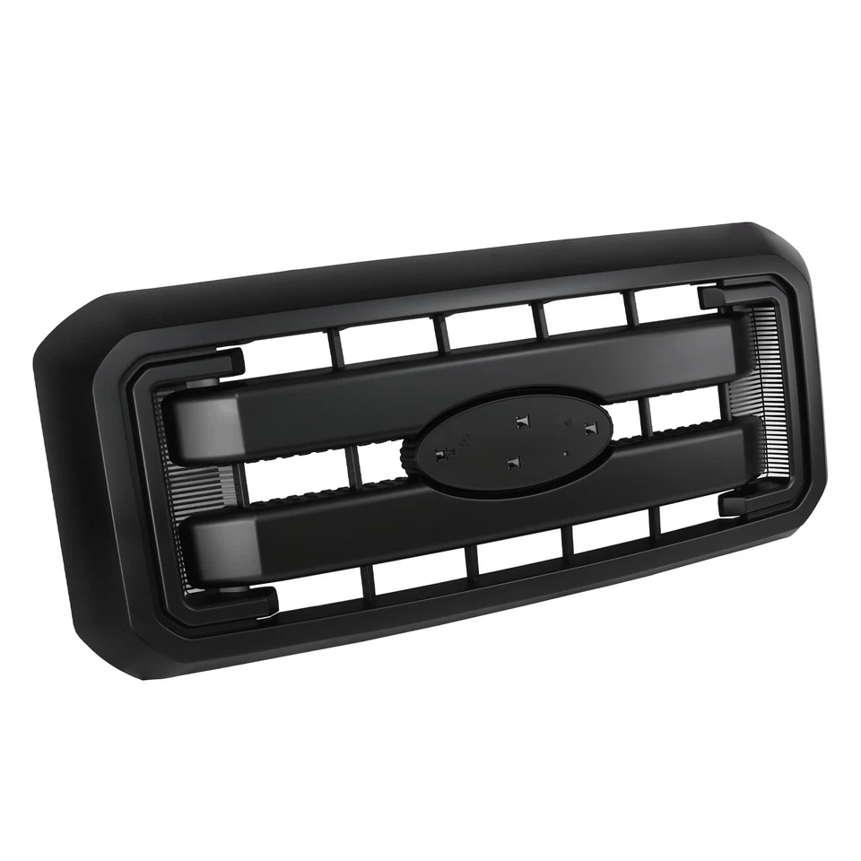 Parrilla superior delantera negra mate para Ford F250 F350 F450 F550 Super Duty 2011-2016 Foto 4 de 4