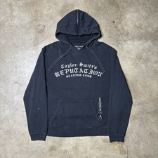 Taylor Swift Reputation Stadium Tour Zip Hoodie Size Medium Black Pocket Zip EUC