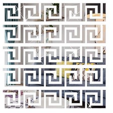 48Pcs Acrylic Mirror Wall Stickers Decals Peel and Stick Tiles 48pcs Silver