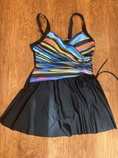 Ladies Swimsuit Swim Dress Sz 16 NEW Hygienic Liner. Never Worn. Tummy Control