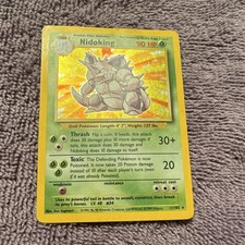 nidoking pokemon card value 11/130 Base Set 2 Holo Rare Near Mint Listed cards may have imperfections. Nidoking - 034/165 - SV: