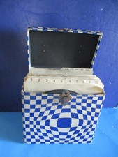 Vintage Platter-Pak 45 RPM Record Storage Carrying Case W/50 - 45 RPM RECORDS