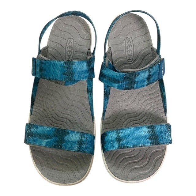 Scarpe Keen Elle con cinturino posteriore giovanile taglia 7 sandali blu muschio di mare cinturini ad anello con gancio