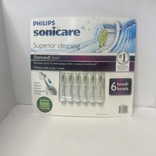 Philips HX6066/70 6 Piece Sonicare DiamondClean Standard Brush Heads