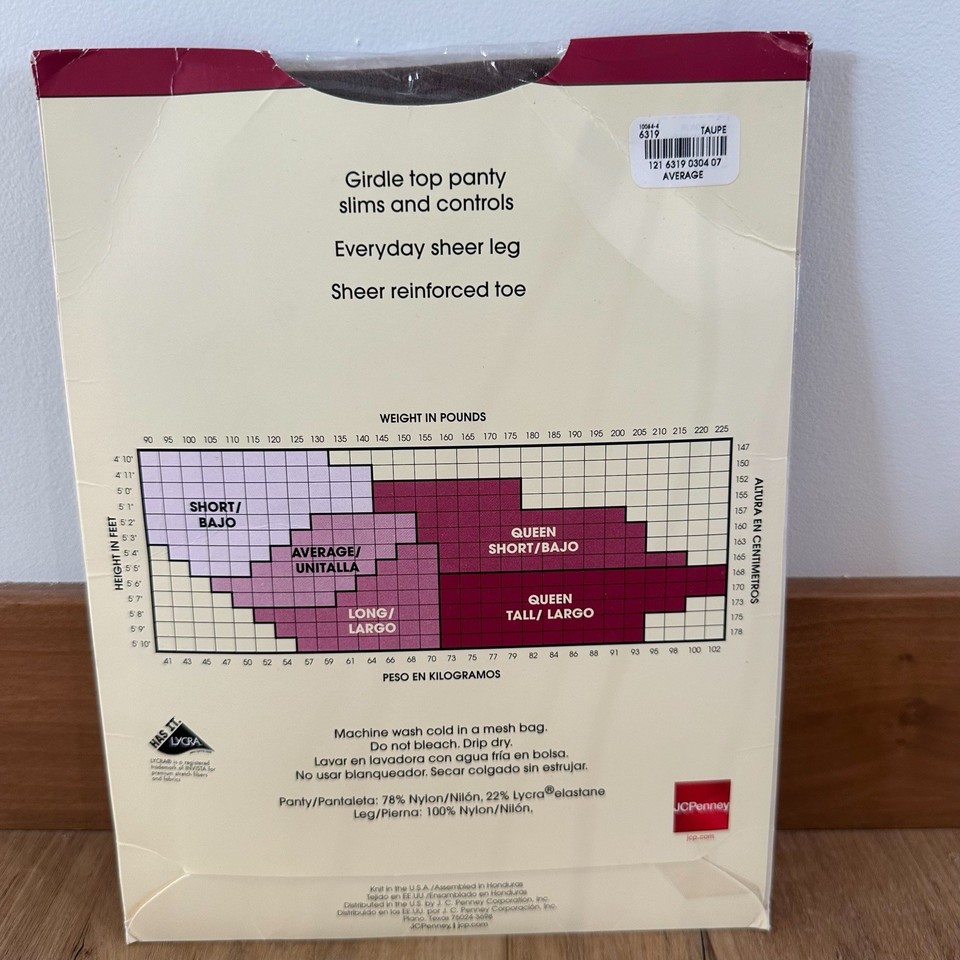 JC Penny Collant Trasparente Carezza Rinforzato Toe Control - Foto 13