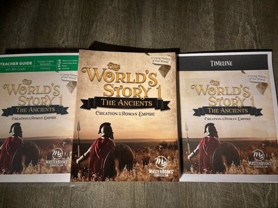 Master Books THE WORLD'S STORY 1 THE ANCIENTS Student Text Homeschool Gr 6-8