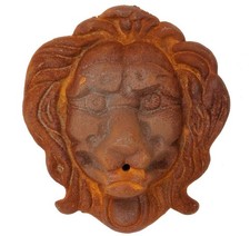 Testa di leone decorazione ferro fontana a muro gargoyle figura a