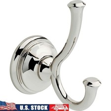 Classic Bathroom Towel Robe Hook Set Wall Mount Polished Zinc Easy Install New