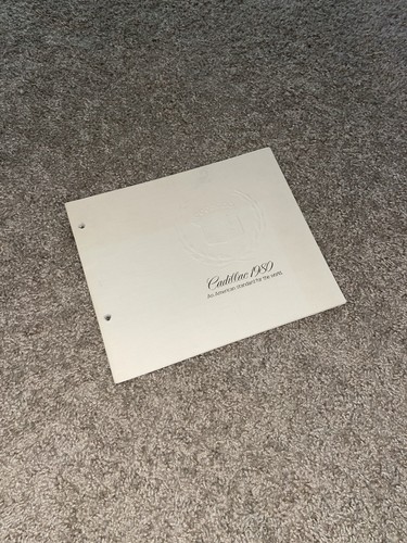 Vintage 1980 Cadillac Sedan Deville Seville Eldorado Fleetwood Limo Brochure
