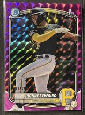 2025 BOWMAN CHROME JHONNY SEVERINO PURPLE GEOMETRIC REFRACTOR /250 BCP-233
