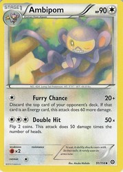Ambipom 91/114 XY Steam Siege Uncommon Pokemon Card