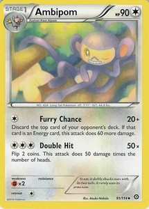 Ambipom 91/114 XY Steam Siege Uncommon Pokemon Card