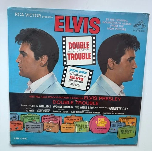 Elvis Presley LP Double Trouble w/ Photo SEALED Original Mono