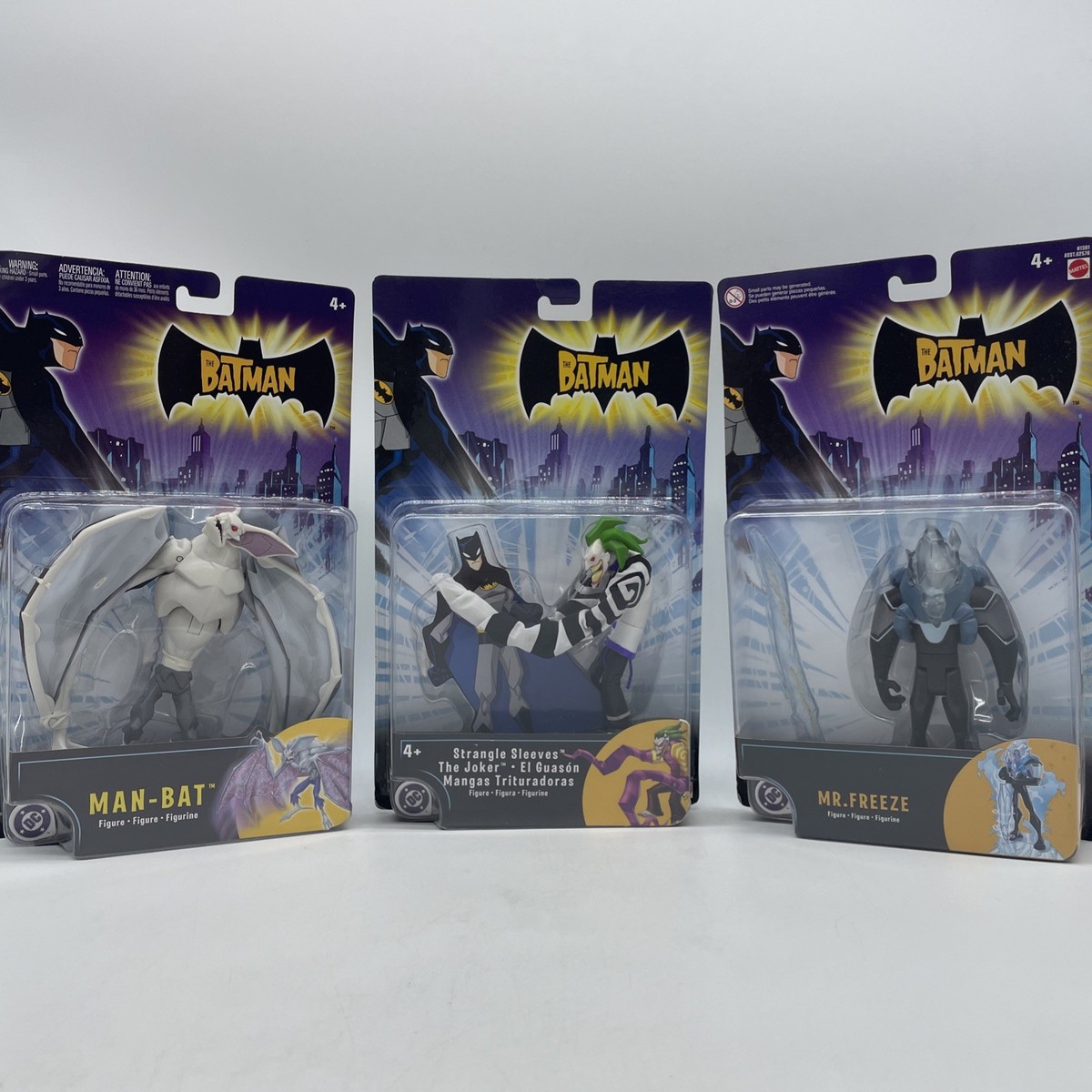 3 SEALED NEW 2004 MATTEL DC COMICS THE BATMAN ACTION FIGURES