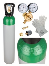 Bouteille Novueau Argon 8L 150B Pleine Gaz WIG TIG Alu Soudage Régulateur Gants