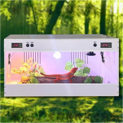 60 * 40CM Smart Dual Thermostat Reptile Terrarium, Acrylic Sliding Door Reptile