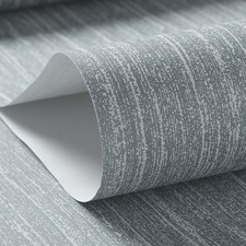 Grey Plain Thick Textured Heavy Non-Woven Paste the Wall Wallpaper Embossed Roll
