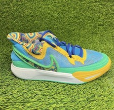 Nike Kyrie 8 GO Size 6Y Blue Green Yellow Running Shoes