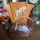 Roseville Brown Freesia #200-7” In Excellent Condition 7.25” H X 6.75” L 3.25 W