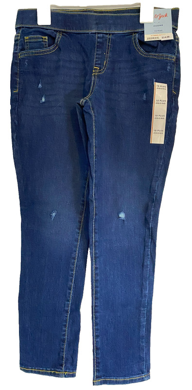 Girls' Cat & Jack Ultimate Stretch Jeggings Jeans - Dark Vintage Blue - 10 Plus
