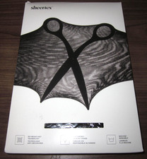 Sheertex Control Top Sheer Rip Resist Tights  Black  Large