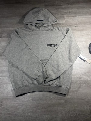 Small  Essentials Fear Of God Hoodie Dark Oatmeal Hoodie SS22