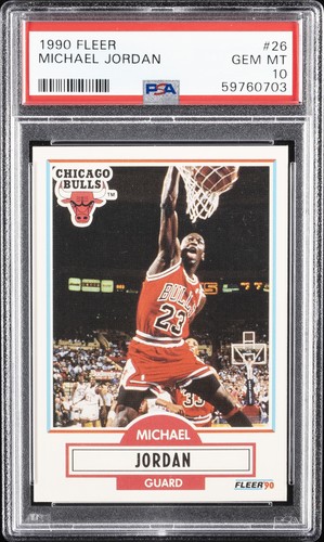 1990 FLEER #26 MICHAEL JORDAN PSA 10