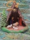 Vintage Shiny Brite Plastic 2” Nativity Christmas Ornament Set Of 2 — photo 2