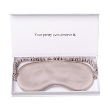 Mulberry Silk Sleep Mask, Light Blocking, Ultra Soft, Travel Bag