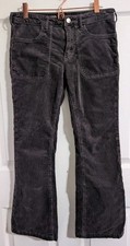 Anthropologie Pilcro The Icon Corduroy Womens Size 27 Flare Pants Gray