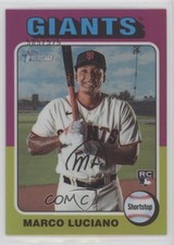 2024 Topps Heritage Chrome Refractor 505/575 Marco Luciano #391 4p4