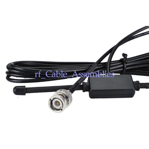 Car Radio Antenna 433Mhz 2dbi BNC Plug 3m cable with Horn Patch Antenna Adhesive - Picture 2 of 3