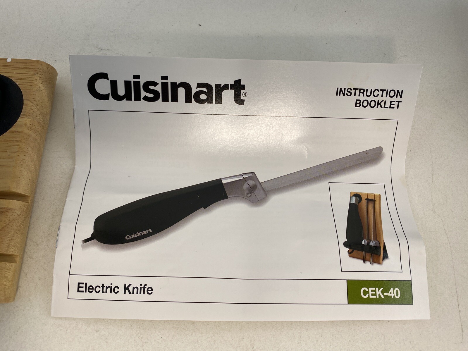 Cuisinart CEK40 Electric Knife Open Box eBay