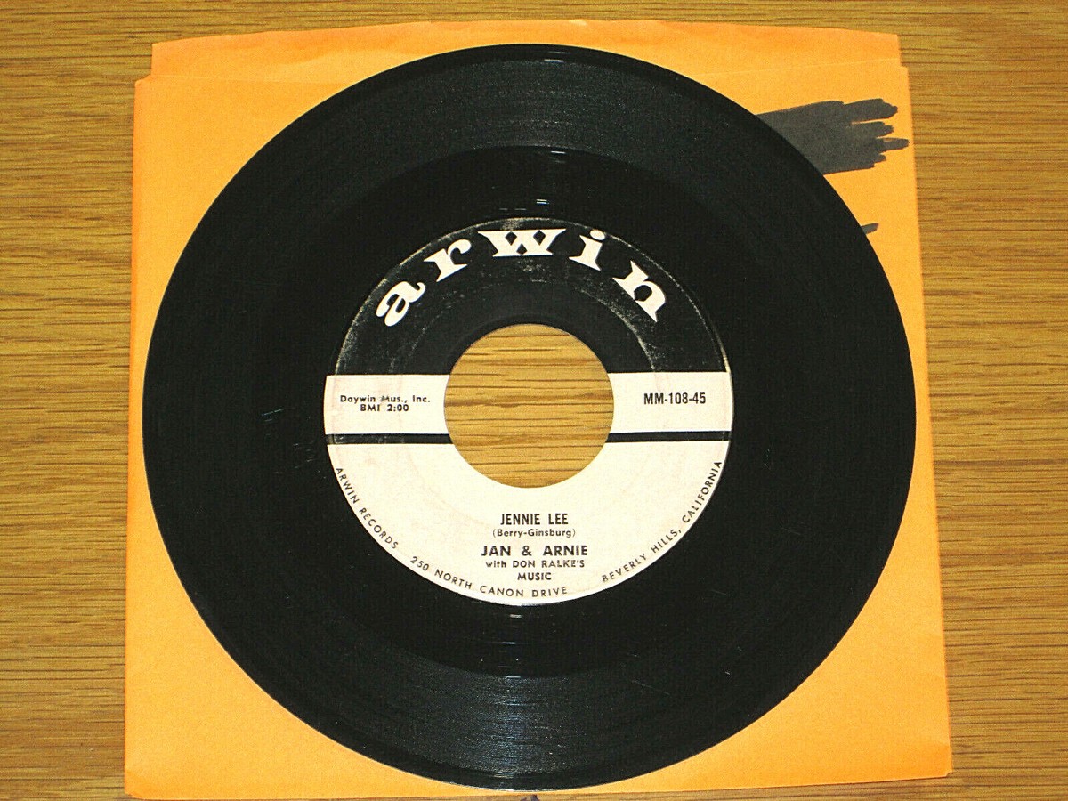 ROCK + ROLL 45 RPM - JAN & ARNIE - ARWIN 108 - 