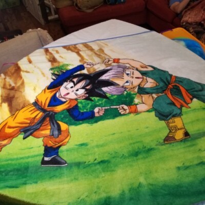 two dragon ball z Fleece Throw Blankets 45×60