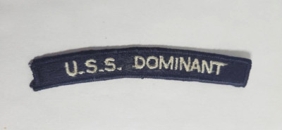 US Navy U.S.S. DOMINANT  Used On at Least Two Occasions AMc-76 & AM-431 Segment