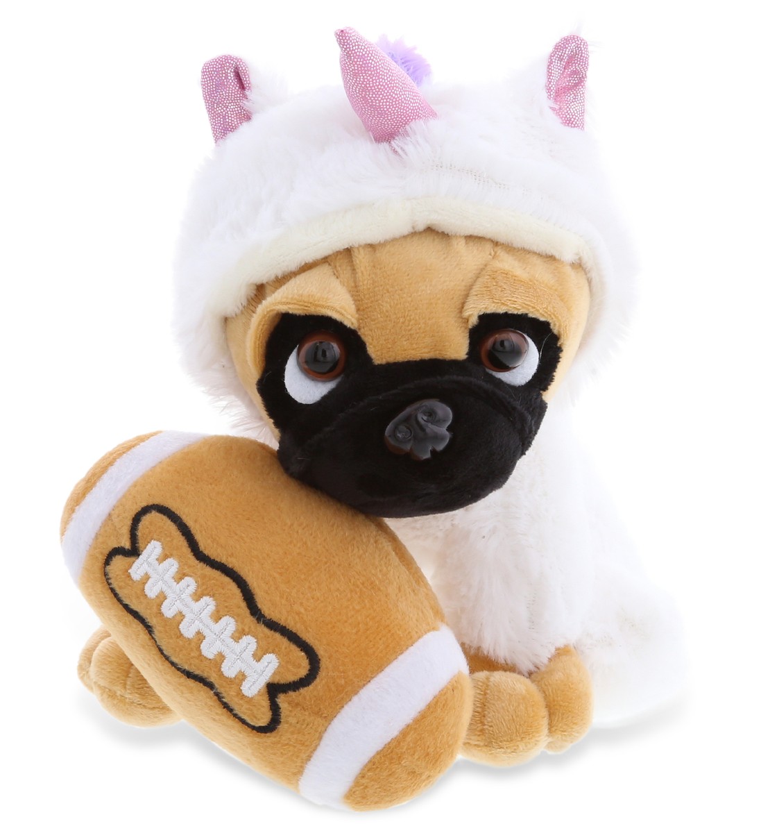 PLUSH FOOTBALL SUPER-SOFT PLUSH PUG DOG UNICORN