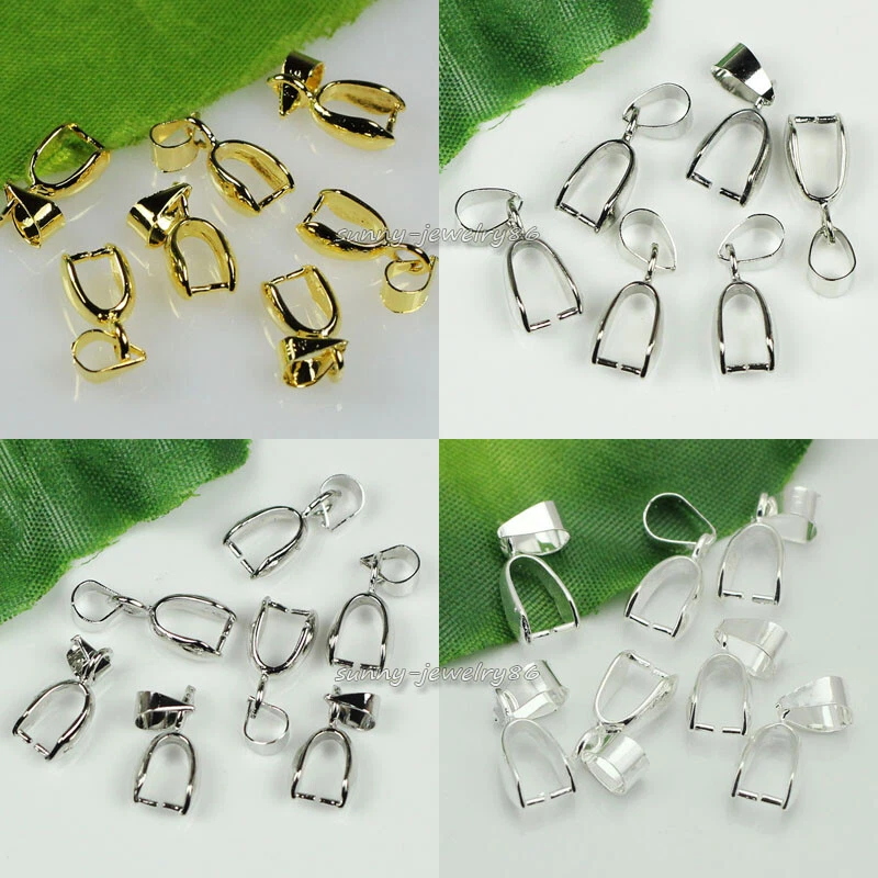 40 ganci per orecchini in bronzo, forniture per gioielli fai da te, 10x15 mm - Italia