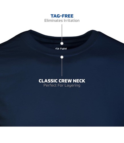 Gildan Men's Crew T-Shirts Multipack Style G1100 NavyCharcoalCardinal Red L - Picture 3 of 6