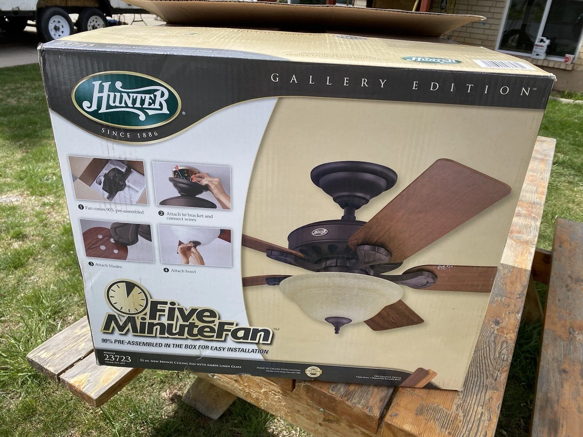 Hunter 52u0026#034; 23723 Ceiling Fan BRAND NEW | eBay