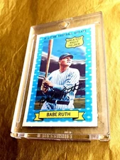 Vintage BABE RUTH 1970 Rold Gold Pretzel #6 All-Time Baseball Greats XOGRAPHS 