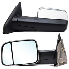 Pair Tow Mirrors For 05-08 Dodge Ram 1500 03-09 2500 Manual Lh Rh Side Chrome Pair Tow Mirrors For 05-08 Dodge Ram 1500 03-09 2500 Manual Lh Rh Side Chrome