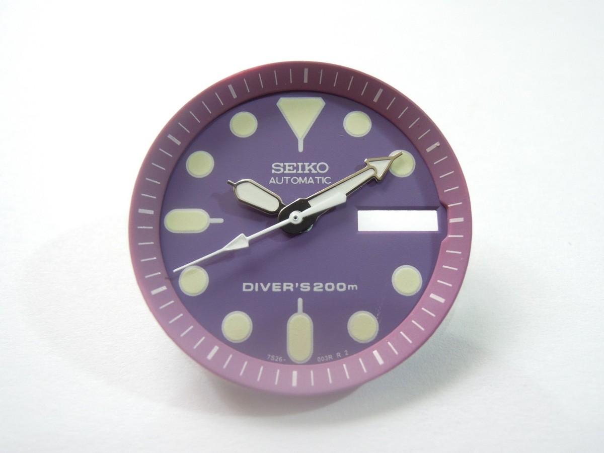 【美品】SEIKO  UNITEDARROWS NEW PURPLE DIAL,HANDS & MINUTE TRACK MEDIUM DIVERS SKX013