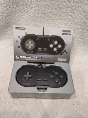 Retro-Bit Legacy 16 Wired USB Controller for Switch, PC, MacOS, RetroPie Black