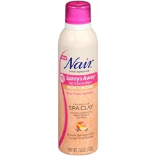 Nair Hair Remover Nourish Sprays Away, Brazilian Spa Clay, 7.5 oz