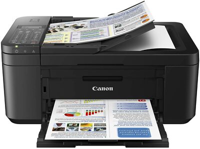 Canon PIXMA TR4527 Wireless All-In-One Inkjet Printer, Scan, Copy & Fax - Black 